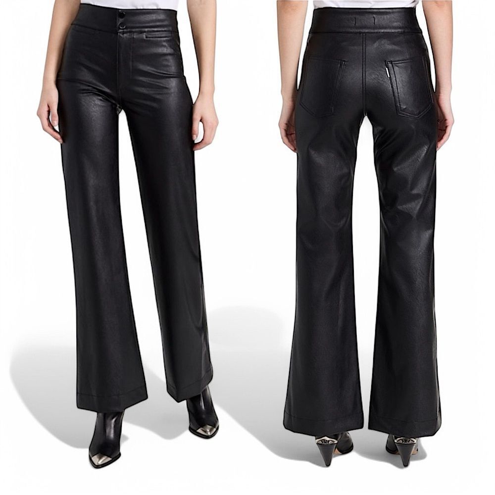 ASKK NY Brighton Vegan Black Leather Pants